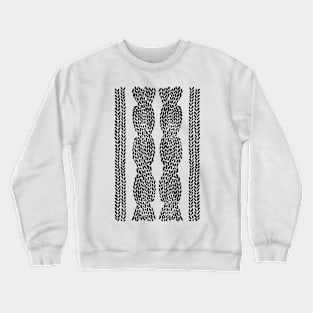 Cable Knit 1 Black Crewneck Sweatshirt